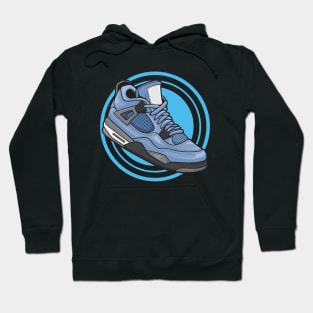 AJ 4 Retro unv Blue Sneaker Hoodie